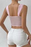 Rose Mesh Flower Corset Top
