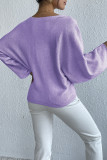 Wide Shoulder Daisy Knit Sweater