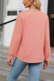 Plain Square Neck Long Sleeves Top