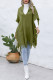 Hooded Tassle Knitting Vest Cover Up