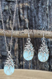 Turquoise Stone Necelace And Earrnings MOQ 5pcs
