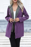 Double Zipper Hooded Plain Coat