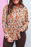 Multicolour Abstract Print Western Fashion Plus Size Shirt