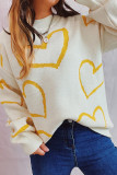 Valentine's Day Heart Knitting Sweater