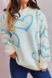 Valentine's Day Heart Knitting Sweater