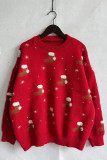 Christmas Socks Jacquard Knitting Sweater
