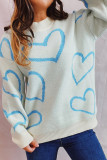 Valentine's Day Heart Knitting Sweater