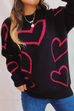 Valentine's Day Heart Knitting Sweater