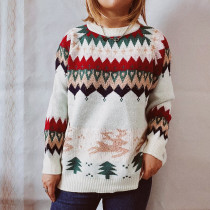 Christmas Tree Pattern Knitting Sweater