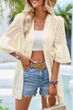 Double Layer Ruffle Sleeves Front Open Shirt
