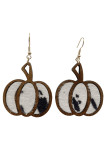Hairy Leopard Wood Earrning MOQ 5pcs