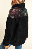 Colorful Glitter Fleece Sweatshirt