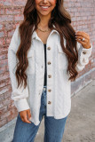 Cable Button Up Pockets Outerwear