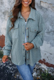Cable Button Up Pockets Outerwear
