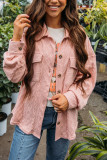 Cable Button Up Pockets Outerwear