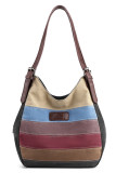 Muticolor Tape Canvas Tote Bag MOQ 3pcs