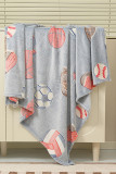 Cute Cartoon Pattern Flannel Blanket