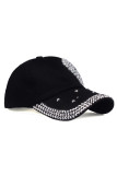 Crystal and Beads Heart Baseball Hat