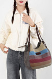 Muticolor Tape Canvas Tote Bag MOQ 3pcs