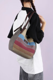 Muticolor Tape Canvas Tote Bag MOQ 3pcs
