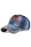I Love Jesus Crystal Baseball Hat