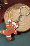Christmas Print Wooded Keychain MOQ 5pcs