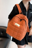 Plain Quilted Nylon Backpack MOQ 3pcs