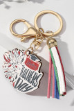Wooden Rainbow Teacher Keychain