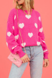 Valentine's Day Heart Knitting Sweater