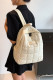 Plain Quilted Nylon Backpack MOQ 3pcs