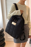 Plain Quilted Nylon Backpack MOQ 3pcs