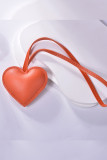 Plain Heart PU Pendant MOQ 10pcs