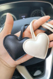 Plain Heart PU Pendant MOQ 10pcs