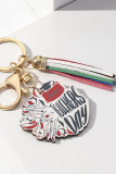 Wooden Rainbow Teacher Keychain