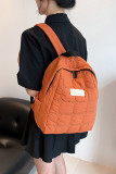 Plain Quilted Nylon Backpack MOQ 3pcs