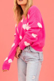 Valentine's Day Heart Knitting Sweater