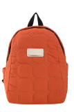Plain Quilted Nylon Backpack MOQ 3pcs