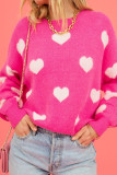 Valentine's Day Heart Knitting Sweater