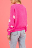 Valentine's Day Heart Knitting Sweater