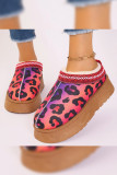 Christmas Pattern Fleece Platform Shoes