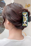 Sunflower Cow Print Hair Clip MOQ 5pcs