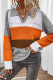 Colorblock Splicing Knitting Top