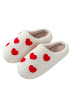 Valentine Heart Fleece Warm Slippers