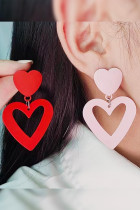 Plain Hollow Out Big Heart Earrings MOQ 5pcs