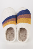 Colorblock Fleece Warm Slipper