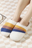 Colorblock Fleece Warm Slipper