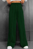 Plain High Waist Wide Pants