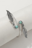 Boho Turquoise Feather Bracelet MOQ 5pcs