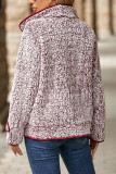 Plain Button Up Plush Jacket