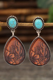 Brown Ethic Water Drop Earrings MOQ 5pcs